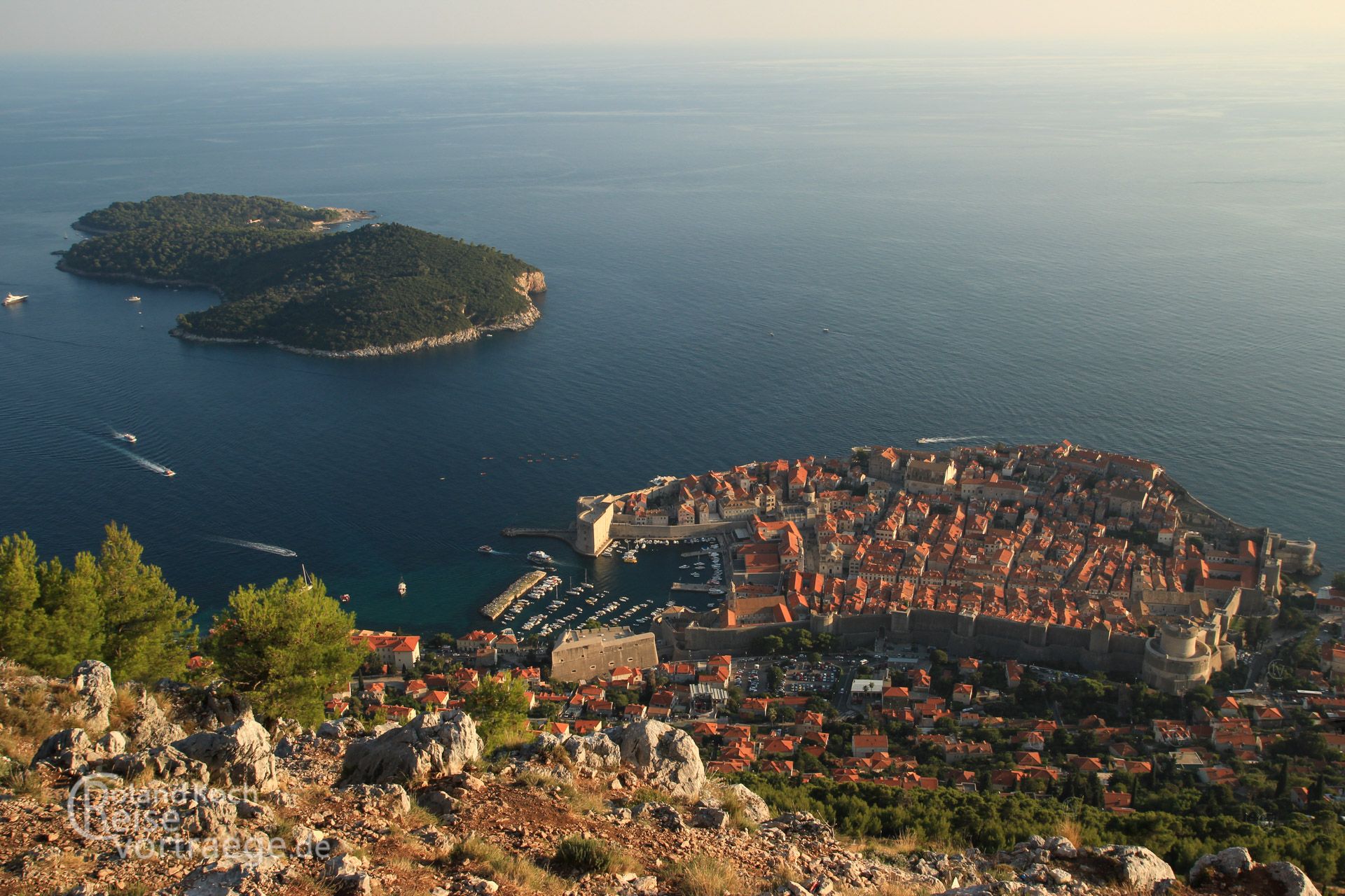 Blick auf Dubrovnik vom Hausberg Srd